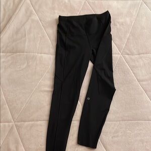 Lululemon Fast and Free HR Leggings 25” Pockets Black Size 8